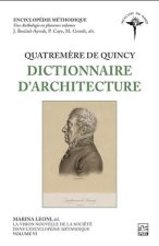 QUATREMERE DE QUINCY. DICTIONNAIRE D'ARCHITECTURE