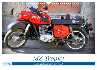 MZ Trophy - Eine Kultmaschine der DDR (Wandkalender 2024 DIN A3 quer), CALVENDO Monatskalender