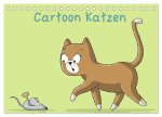 Cartoon Katzen (Tischkalender 2024 DIN A5 quer), CALVENDO Monatskalender