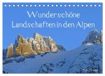 Wunderschöne Landschaften in den Alpen (Tischkalender 2024 DIN A5 quer), CALVENDO Monatskalender