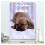 Kleine und große Hundekinder 2024 (hochwertiger Premium Wandkalender 2024 DIN A2 hoch), Kunstdruck in Hochglanz