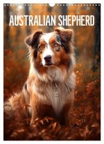 Australian Shepherd (Wandkalender 2024 DIN A3 hoch), CALVENDO Monatskalender