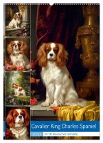 Cavalier King Charles Spaniel (Wandkalender 2024 DIN A2 hoch), CALVENDO Monatskalender