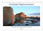 Gotland Impressionen (Tischkalender 2024 DIN A5 quer), CALVENDO Monatskalender
