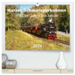 Harzer Schmalspurbahnen 1980er Jahre bis heute (hochwertiger Premium Wandkalender 2024 DIN A2 quer), Kunstdruck in Hochglanz