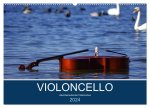 VIOLONCELLO - atemberaubende Cellomotive (Wandkalender 2024 DIN A2 quer), CALVENDO Monatskalender
