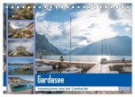 Gardasee - Impressionen aus der Lombardei (Tischkalender 2024 DIN A5 quer), CALVENDO Monatskalender