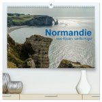 Normandie - raue Küsten, sanfte Hügel (hochwertiger Premium Wandkalender 2024 DIN A2 quer), Kunstdruck in Hochglanz