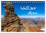 Walliser Alpen - Europas »kleiner« Himalaya (Tischkalender 2024 DIN A5 quer), CALVENDO Monatskalender