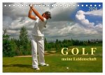 Golf - meine Leidenschaft (Tischkalender 2024 DIN A5 quer), CALVENDO Monatskalender