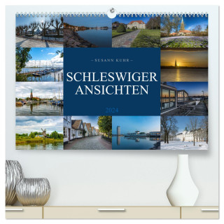 Schleswiger Ansichten (hochwertiger Premium Wandkalender 2024 DIN A2 quer), Kunstdruck in Hochglanz