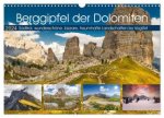Berggipfel der Dolomiten (Wandkalender 2024 DIN A3 quer), CALVENDO Monatskalender