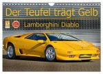 Der Teufel trägt Gelb - Lamborghini Diablo (Wandkalender 2024 DIN A4 quer), CALVENDO Monatskalender