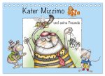 Kater Mizzimo und seine Freunde (Tischkalender 2024 DIN A5 quer), CALVENDO Monatskalender