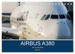 Airbus A380 Superjumbo 2024 (Tischkalender 2024 DIN A5 quer), CALVENDO Monatskalender