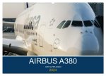 Airbus A380 Superjumbo 2024 (Wandkalender 2024 DIN A2 quer), CALVENDO Monatskalender