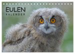 Eulen-Kalender (Tischkalender 2024 DIN A5 quer), CALVENDO Monatskalender