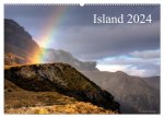 Island 2024 (Wandkalender 2024 DIN A2 quer), CALVENDO Monatskalender