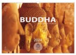 BUDDHA - Ein sanftes Lächeln (Wandkalender 2024 DIN A3 quer), CALVENDO Monatskalender