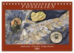 Fossilien - Ammoniten, Trilobiten, Erdgeschichte (Tischkalender 2024 DIN A5 quer), CALVENDO Monatskalender