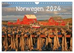 Norwegen 2024 (Wandkalender 2024 DIN A4 quer), CALVENDO Monatskalender