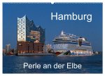 Hamburg - Perle an der Elbe (Wandkalender 2024 DIN A2 quer), CALVENDO Monatskalender