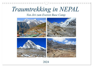 Traumtrekking in NEPAL, von Jiri zum Everest Base Camp (Wandkalender 2024 DIN A3 quer), CALVENDO Monatskalender