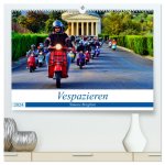 Vespazieren (hochwertiger Premium Wandkalender 2024 DIN A2 quer), Kunstdruck in Hochglanz