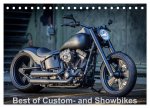 Best of Custom- and Showbikes Kalender (Tischkalender 2024 DIN A5 quer), CALVENDO Monatskalender