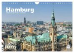 Hamburg Stadt an der Alster und Elbe (Wandkalender 2024 DIN A4 quer), CALVENDO Monatskalender