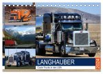 Langhauber. Coole Trucks in den USA (Tischkalender 2024 DIN A5 quer), CALVENDO Monatskalender