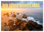 Der Süden Neuseelands: Berge, Seen und traumhafte Küsten (Wandkalender 2024 DIN A2 quer), CALVENDO Monatskalender