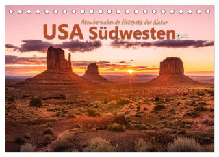USA Südwesten - Atemberaubende Hotspots der Natur (Tischkalender 2024 DIN A5 quer), CALVENDO Monatskalender