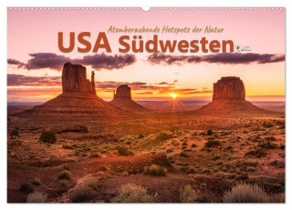 USA Südwesten - Atemberaubende Hotspots der Natur (Wandkalender 2024 DIN A2 quer), CALVENDO Monatskalender