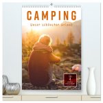 Camping - unser schönster Urlaub (hochwertiger Premium Wandkalender 2024 DIN A2 hoch), Kunstdruck in Hochglanz