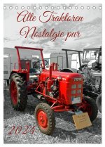 Alte Traktoren Nostalgie pur (Tischkalender 2024 DIN A5 hoch), CALVENDO Monatskalender