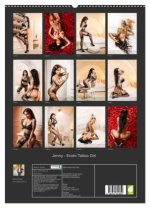 Jenny - Erotic Tattoo Girl (hochwertiger Premium Wandkalender 2024 DIN A2 hoch), Kunstdruck in Hochglanz