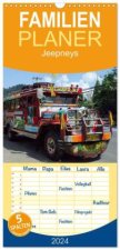Familienplaner 2024 - Jeepneys mit 5 Spalten (Wandkalender, 21 x 45 cm) CALVENDO