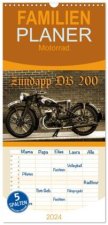 Familienplaner 2024 - Zündapp DB 200 mit 5 Spalten (Wandkalender, 21 x 45 cm) CALVENDO
