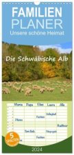 Familienplaner 2024 - Unsere schöne Heimat - Die Schwäbische Alb mit 5 Spalten (Wandkalender, 21 x 45 cm) CALVENDO
