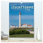 Die schönsten Leuchttürme in Portugal (hochwertiger Premium Wandkalender 2024 DIN A2 hoch), Kunstdruck in Hochglanz