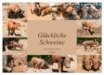 Glückliche Schweine Berkshire-Iberico Ferkel (Wandkalender 2024 DIN A4 quer), CALVENDO Monatskalender