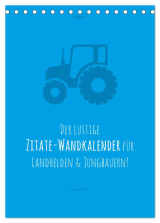 vollgeherzt: landgötter - Der lustige Zitate-Wandkalender für Landhelden und Jungbauern! (Tischkalender 2024 DIN A5 hoch), CALVENDO Monatskalender