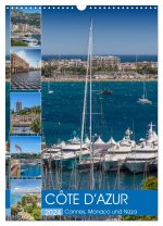CÔTE D'AZUR Cannes, Monaco und Nizza (Wandkalender 2024 DIN A3 hoch), CALVENDO Monatskalender