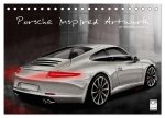 Porsche inspired Artwork by Reinhold Art's (Tischkalender 2024 DIN A5 quer), CALVENDO Monatskalender
