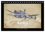 Aero Action Art - Luftfahrt Kunst (Tischkalender 2024 DIN A5 quer), CALVENDO Monatskalender