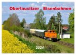 Oberlausitzer Eisenbahnen 2024 (Wandkalender 2024 DIN A2 quer), CALVENDO Monatskalender