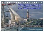 Windjammer vor Warnemünde (Tischkalender 2024 DIN A5 quer), CALVENDO Monatskalender
