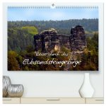 Reise durch das Elbsandsteingebirge (hochwertiger Premium Wandkalender 2024 DIN A2 quer), Kunstdruck in Hochglanz