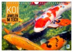 Koi: Juwelen im Teich (Wandkalender 2024 DIN A4 quer), CALVENDO Monatskalender